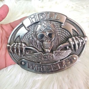 HELL ON WHEELS BELT BUCKLE